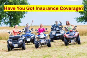 family riding their all terrain vehicles (ATV)